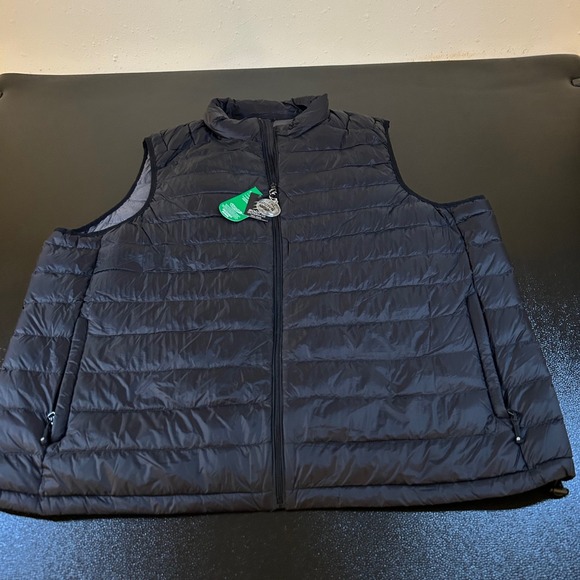 Solaris Duck Down Vest Lightweight Puffer Sleeveless Jacket Black Mens 3XT NWT - Picture 1 of 10